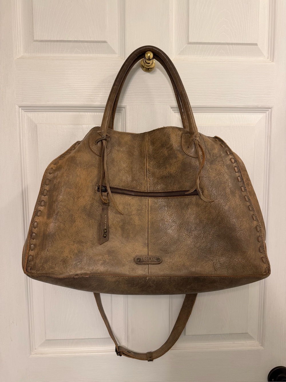 Bed Stu Distressed Gray Rockababy Tote